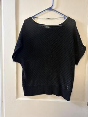 a.n.a Black Knit Sweater Top Size 1X